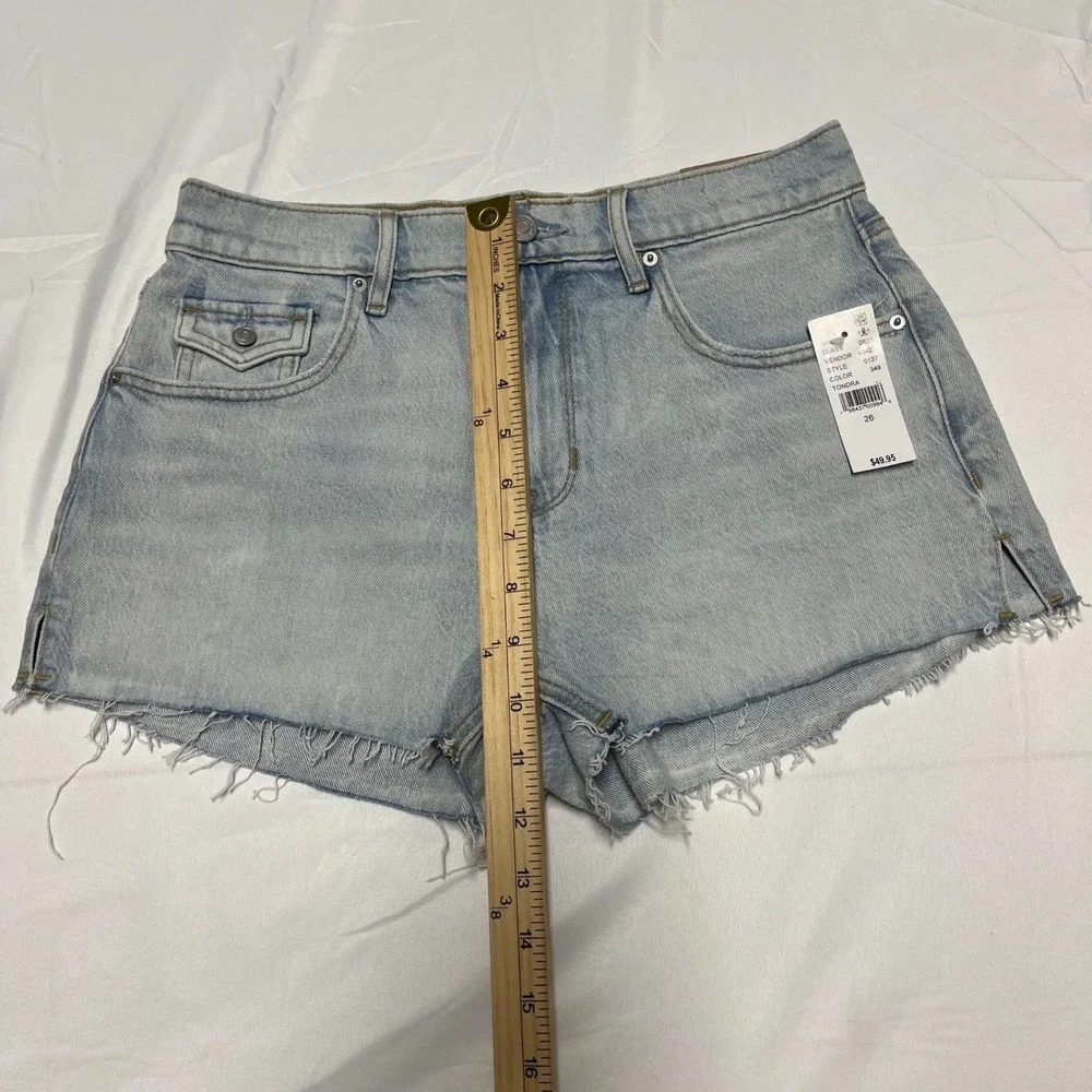 NEW! PacSun Stretch 70s Cut Off Denim Shorts Size 26 NWT - Picture 4 of 8
